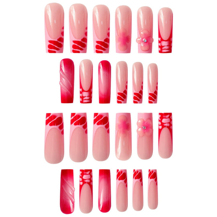 Glamorous Floral Press-On Nails Set Stornfield