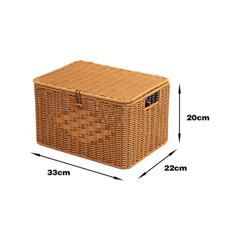 Rustic Woven Storage Chest Stornfield