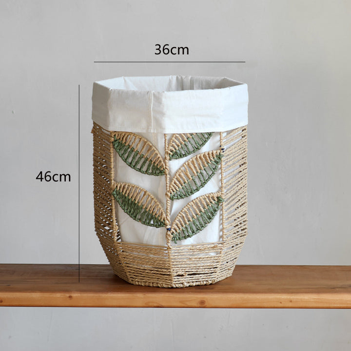 Storage basket with plant design Stornfield