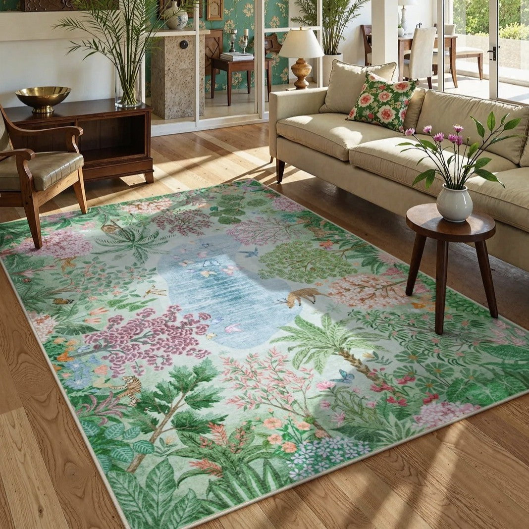 Floral Patchwork Area Rug