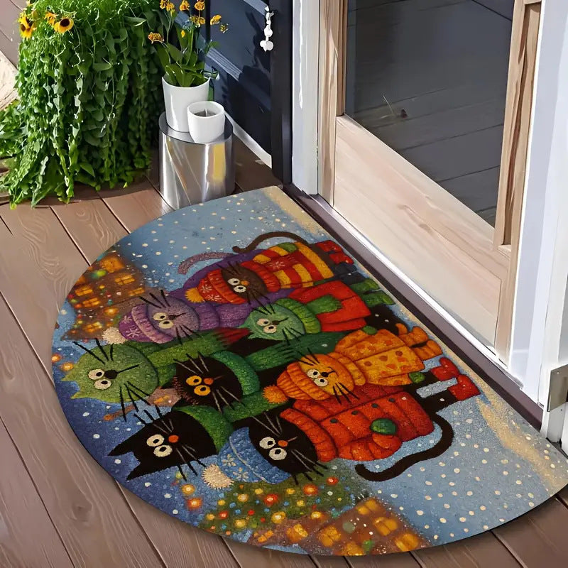Autumn-Themed Welcome Mat