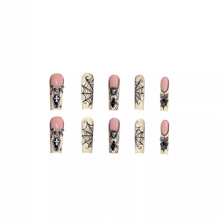 Halloween-Themed Acrylic Nail Set Stornfield