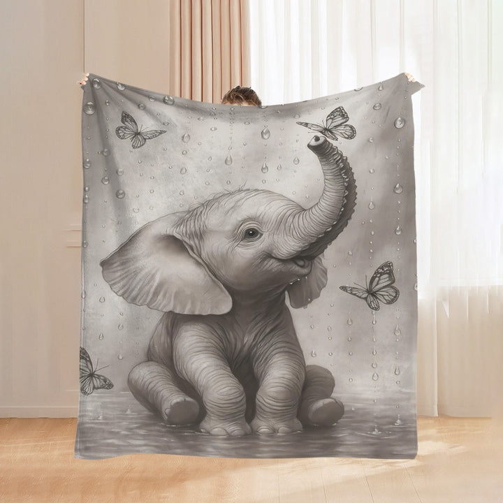 Soft Cartoon Dachshund-Themed Fleece Blanket
