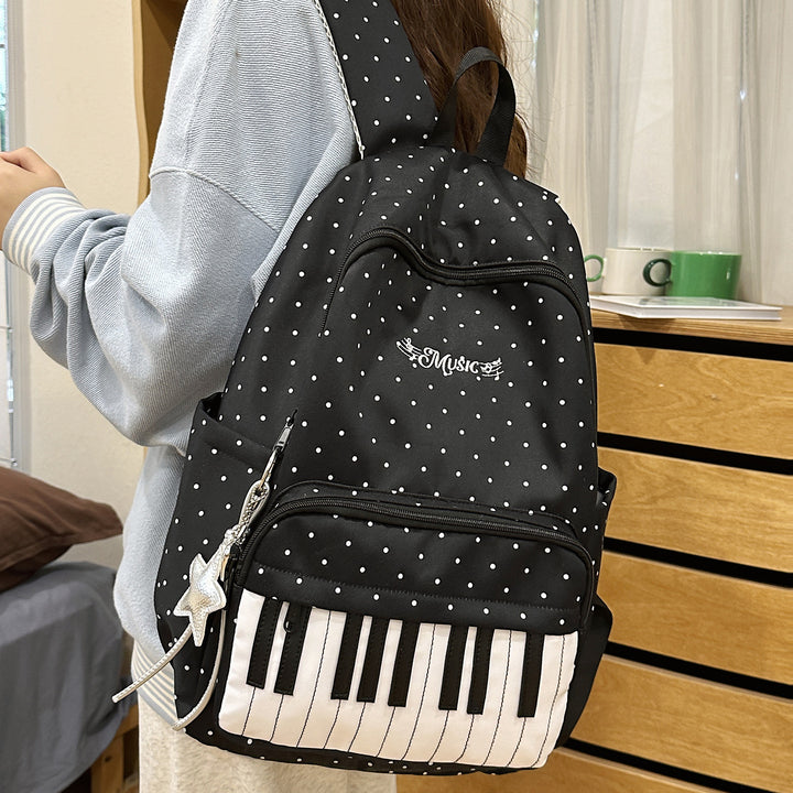 Musical-Themed Piano Key Backpack Stornfield