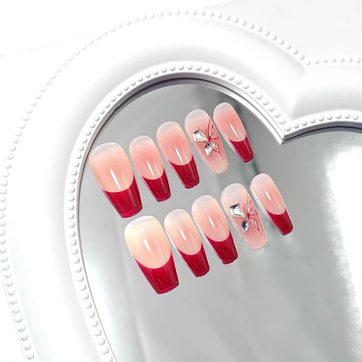 Glamorous artificial nails with elegant accents Stornfield