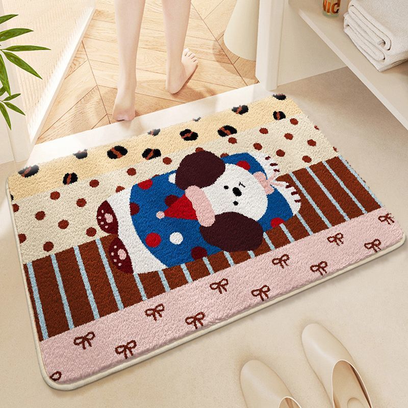 Cute Cartoon-Themed Bathroom Mat