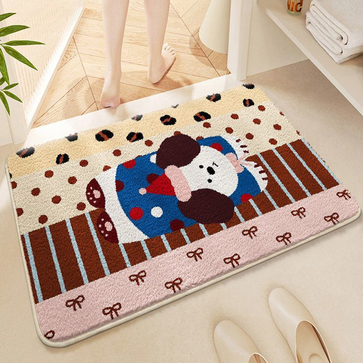 Cute Cartoon-Themed Bathroom Mat