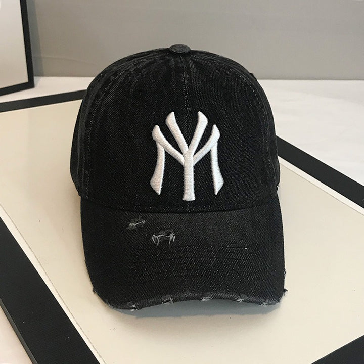 Men's Distressed Denim Baseball Cap Stornfield 1784188165