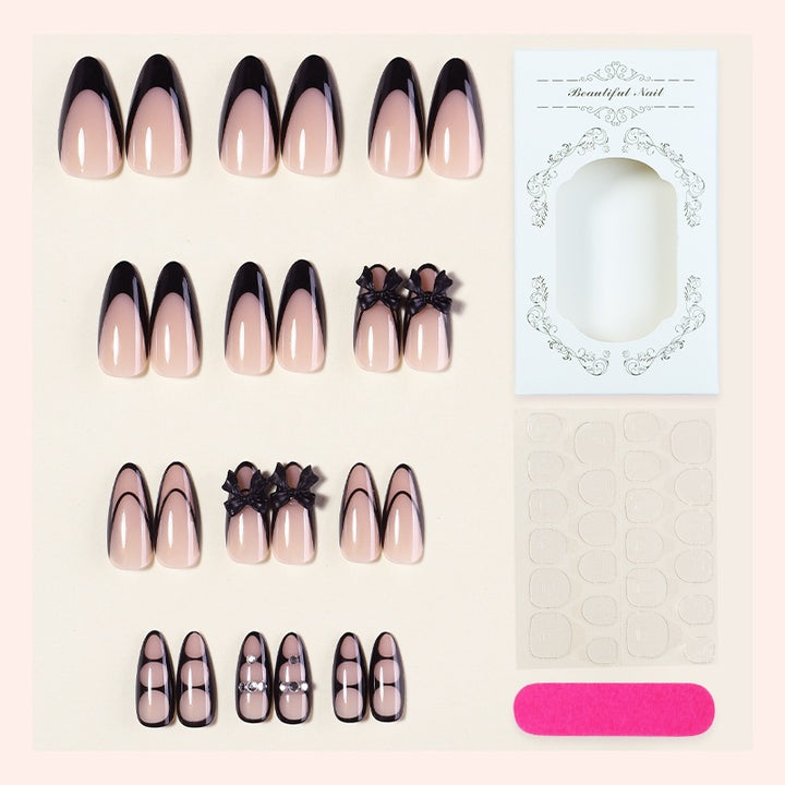 Artificial artificial nails with stylish accents Stornfield