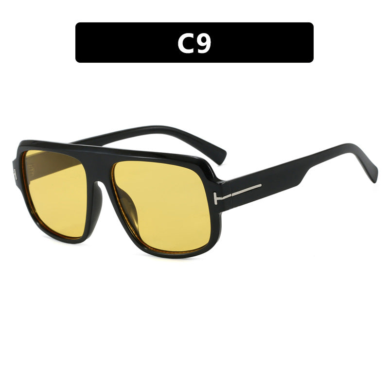 Women’s fashionable square sunglasses with trendy tortoiseshell pattern Stornfield