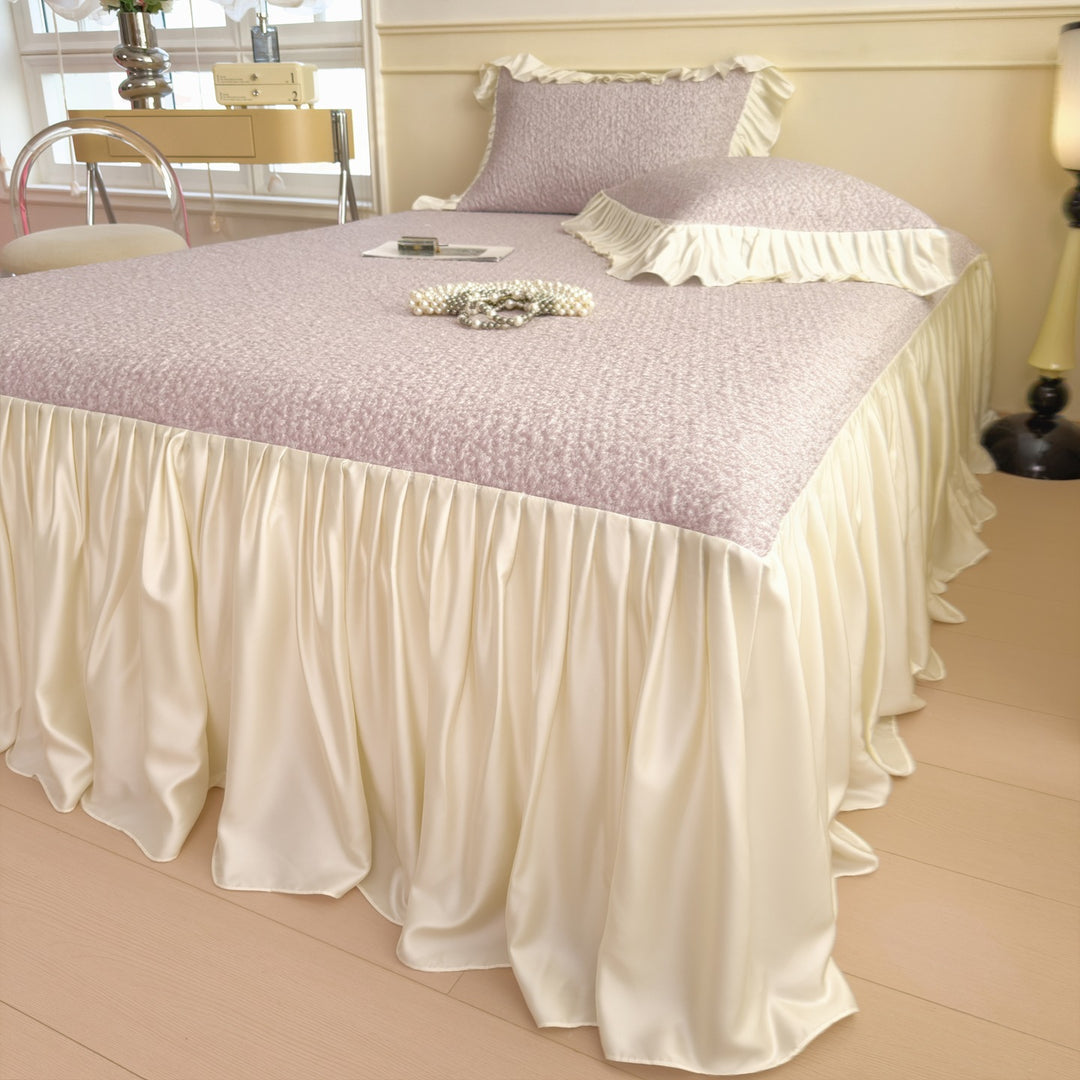 Elegant Ruffled Bed Cover Set