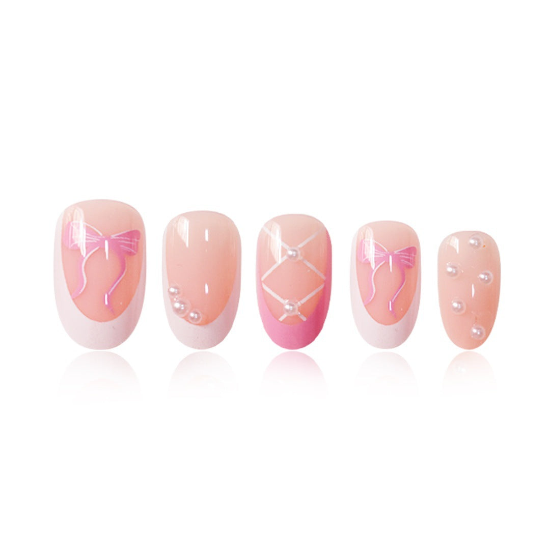 Elegant Decorative Press-On Nail Set Stornfield