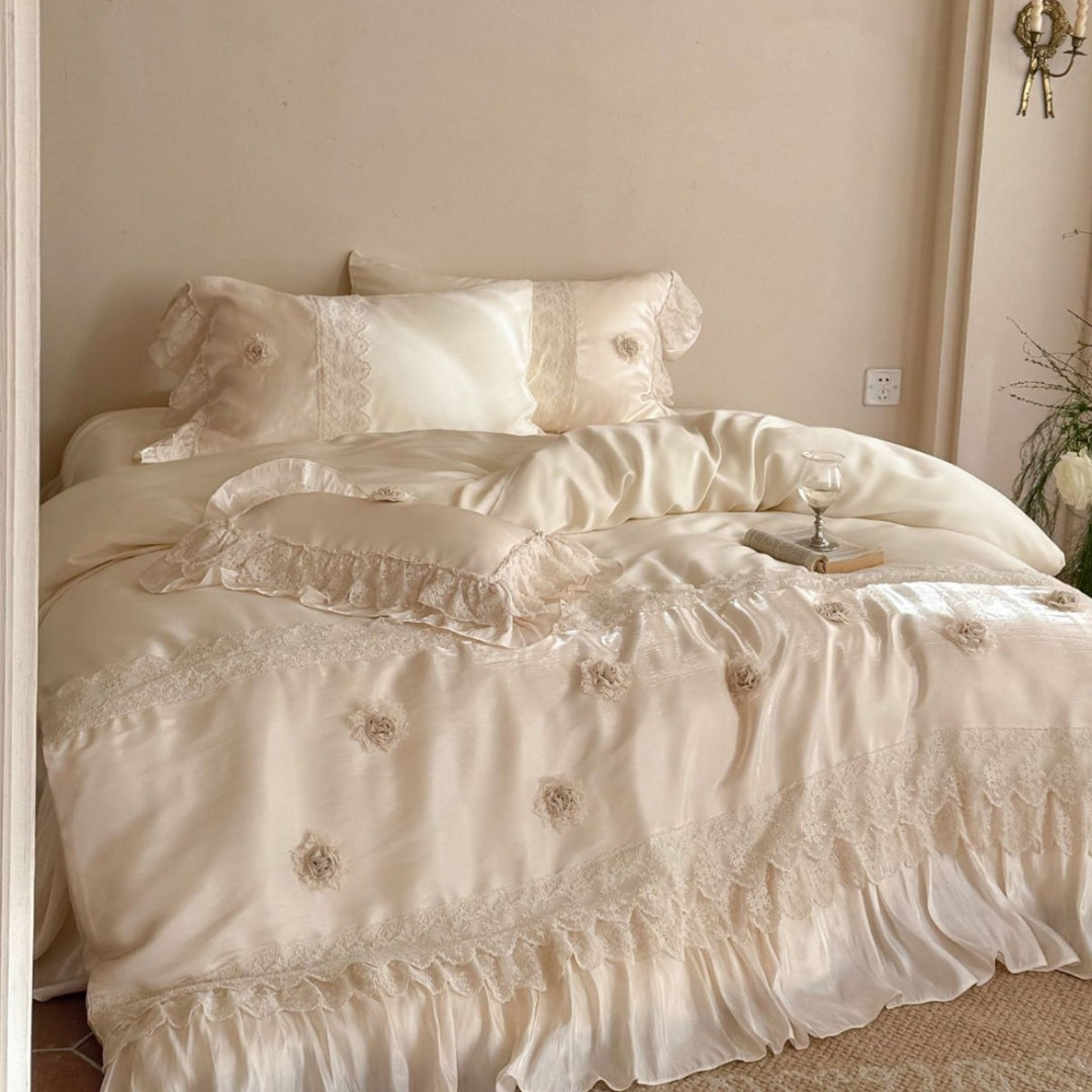 Romantic Satin Bed Linen Set