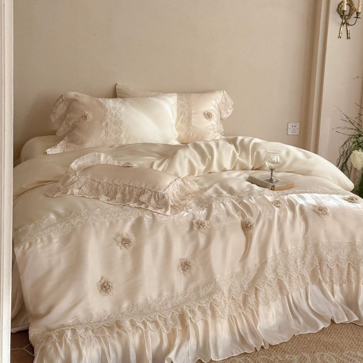 Romantic Satin Bed Linen Set