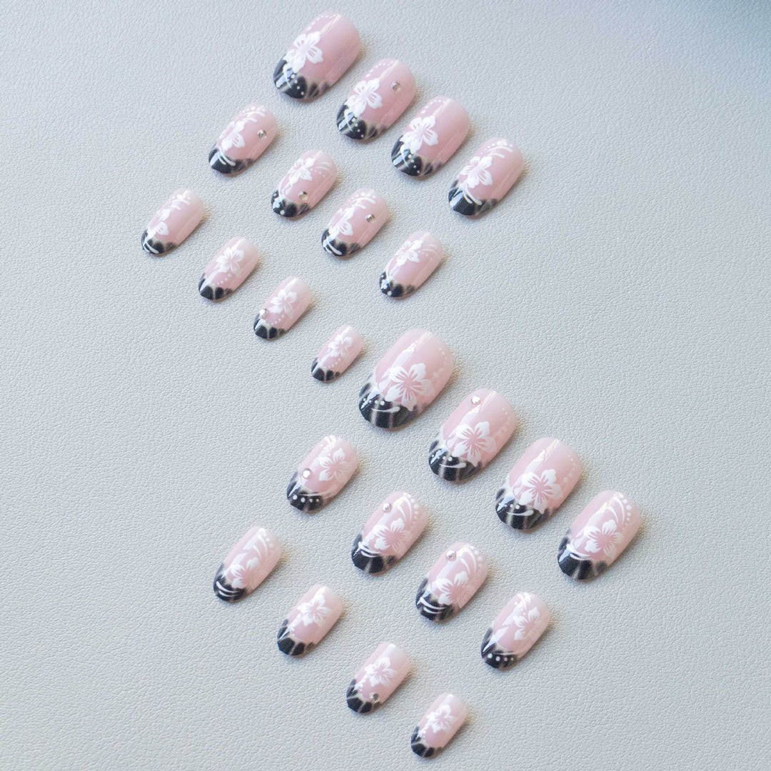 Elegant Floral Nail Art Design Set