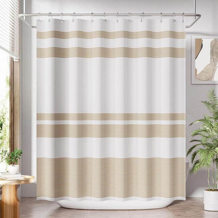 Modern Striped Shower Curtain Stornfield