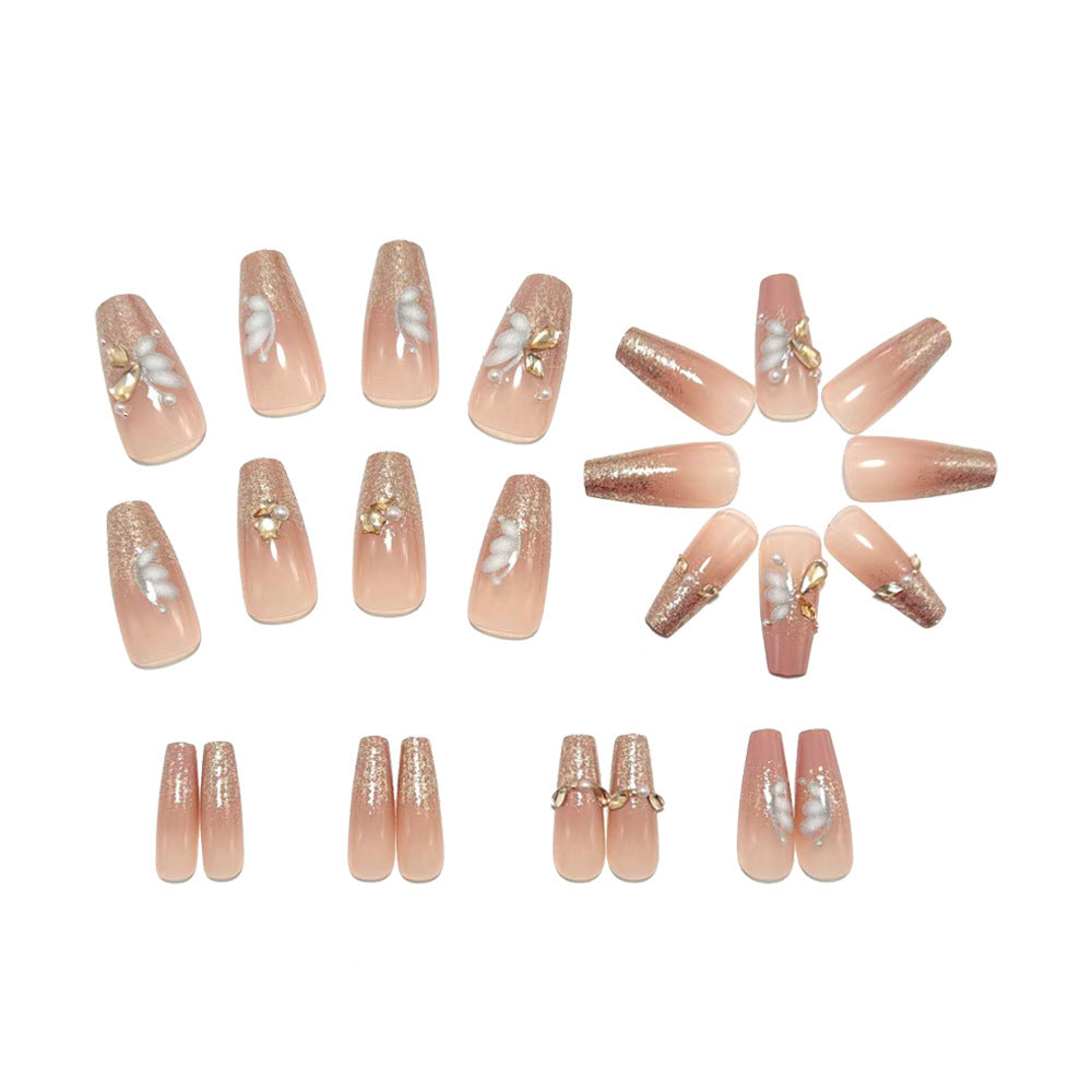 Luxury glitter design artificial nails Stornfield