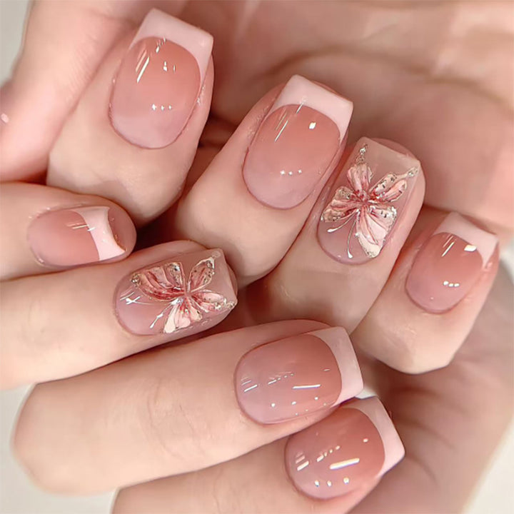 Stylish nail art with floral accents Stornfield