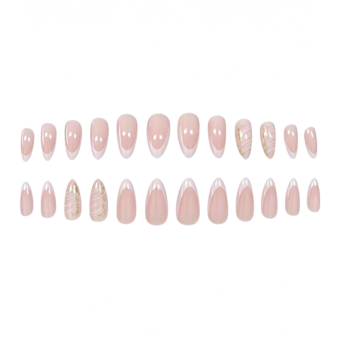 Elegant French Tip Gel Nail Enhancements Stornfield 1789915803