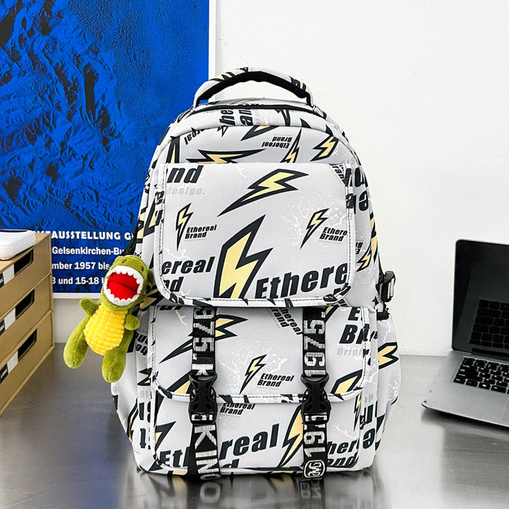 Graphic Print Multi-Pocket Backpack Stornfield