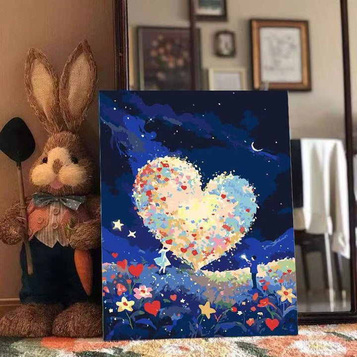 Artistic Heart-Themed Canvas Artwork Stornfield