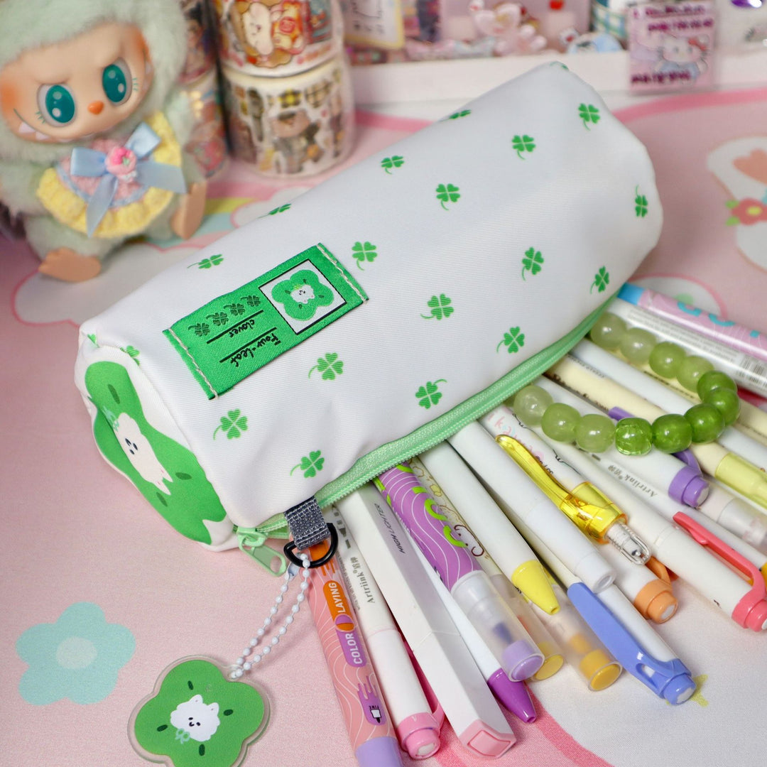 Fun Clover-Patterned Storage Pouch