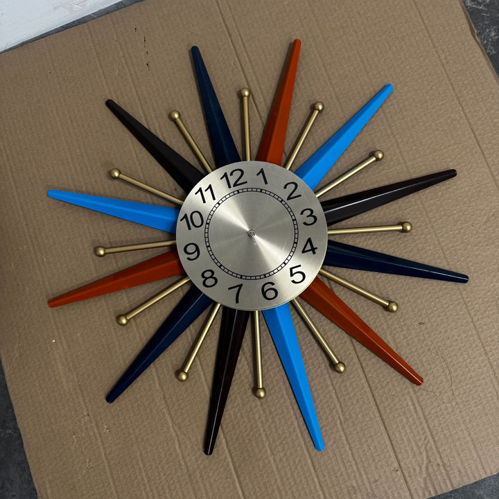 Retro Starburst Wall Clock Stornfield
