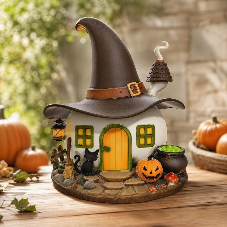 Whimsical Witch Hat House Decoration Stornfield