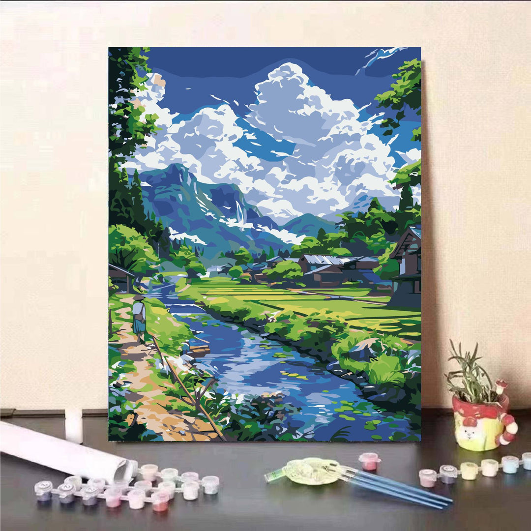 DIY Scenic Landscape Paint by Numbers Kit Stornfield
