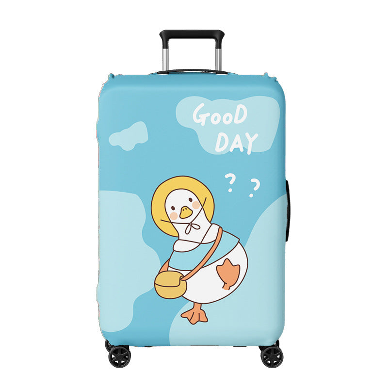 Ladies suitcase cover with creative illustration design Stornfield
