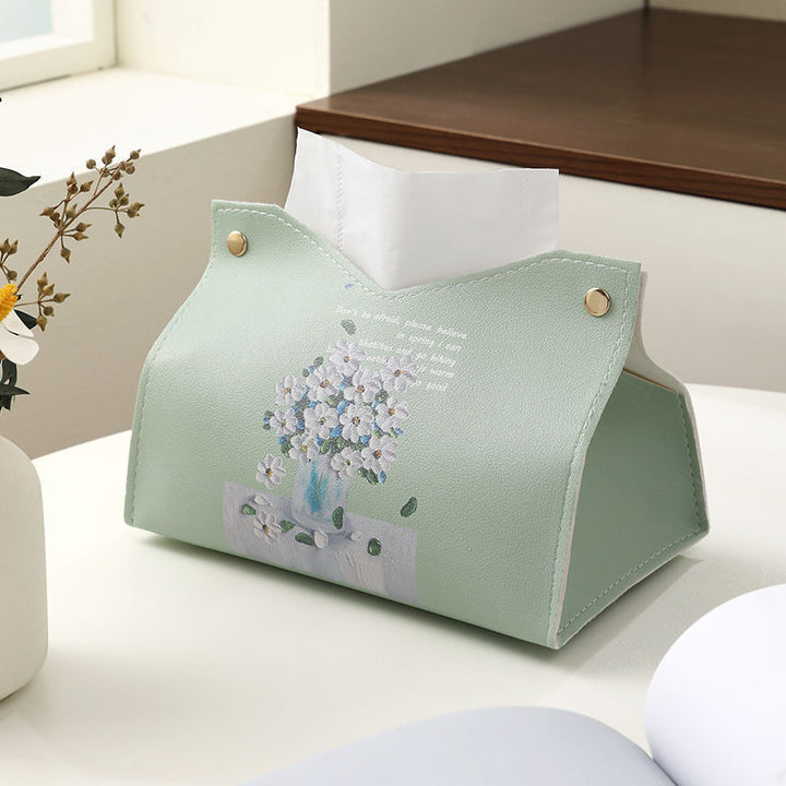 Decorative Floral Design Tissue Box Cover Stornfield