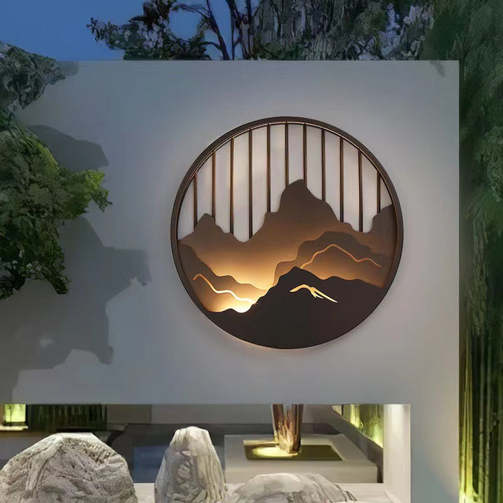 Modern Artistic Round Wall Lamp