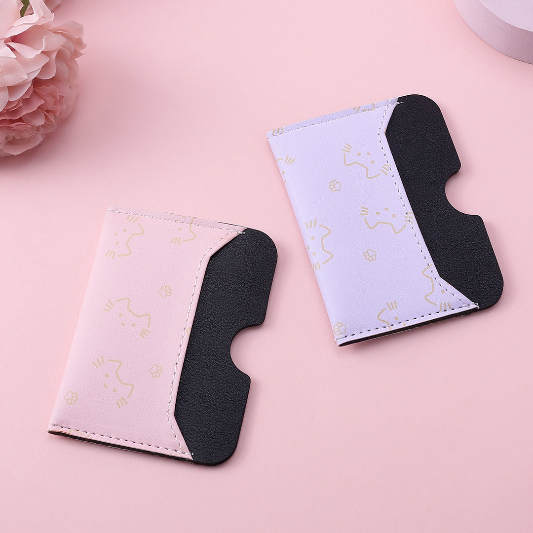 Cute Cat-Themed Card Wallet
