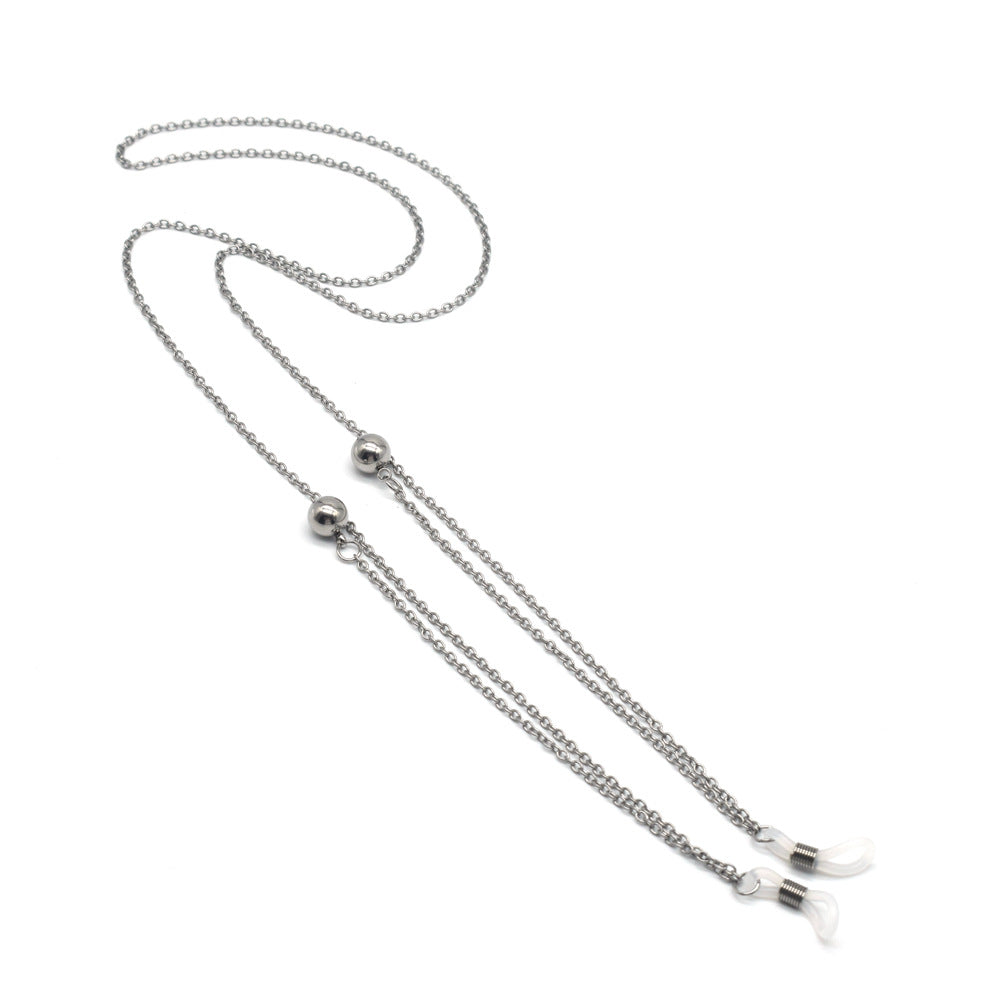 Contemporary Metallic Eyewear Chain Stornfield