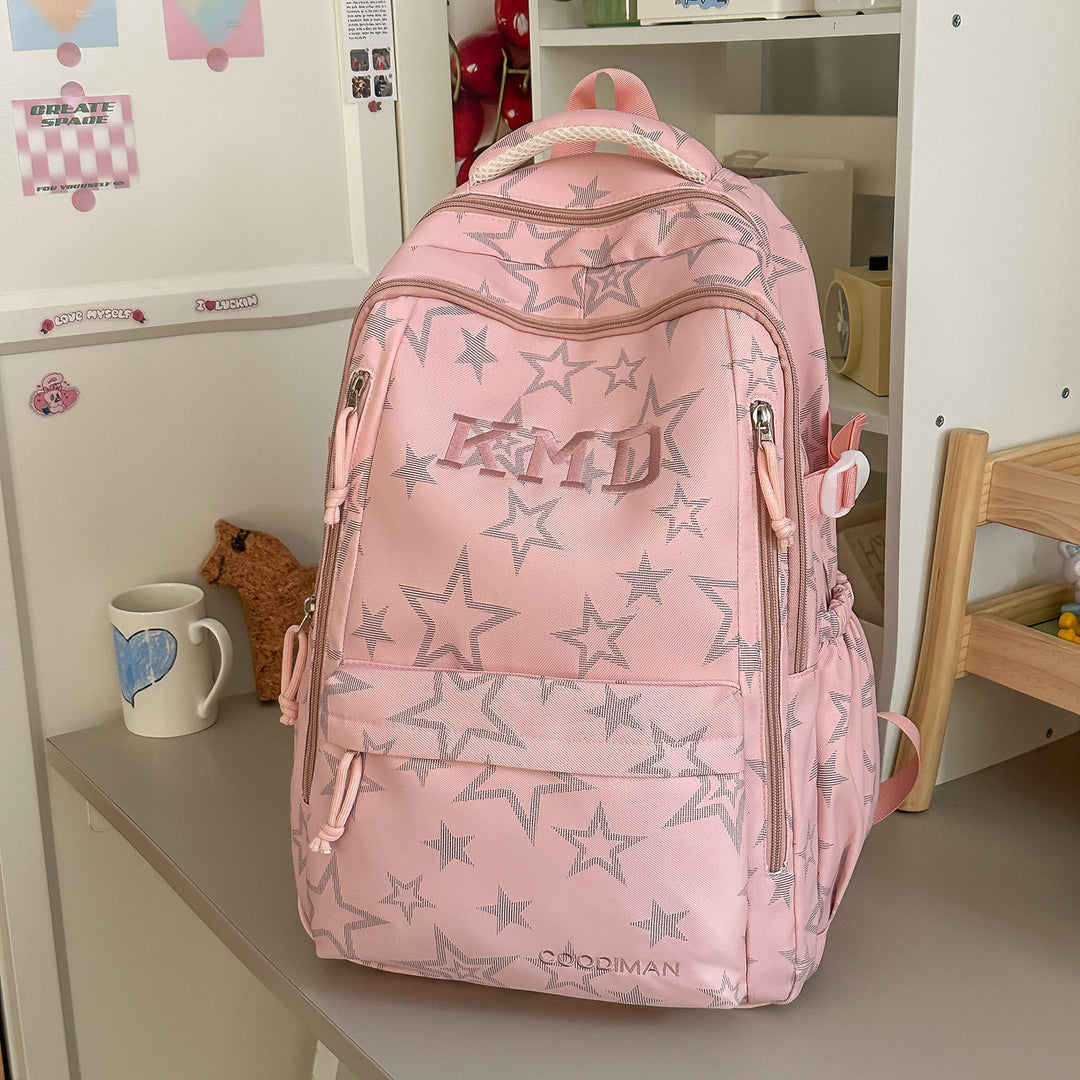 Star-Patterned School Backpack Stornfield