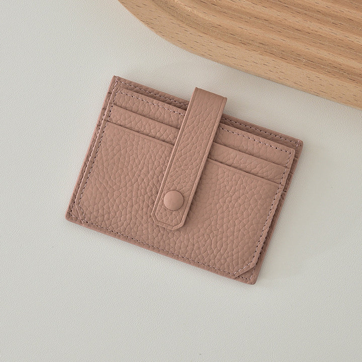 Textured Leather Card Holder Stornfield