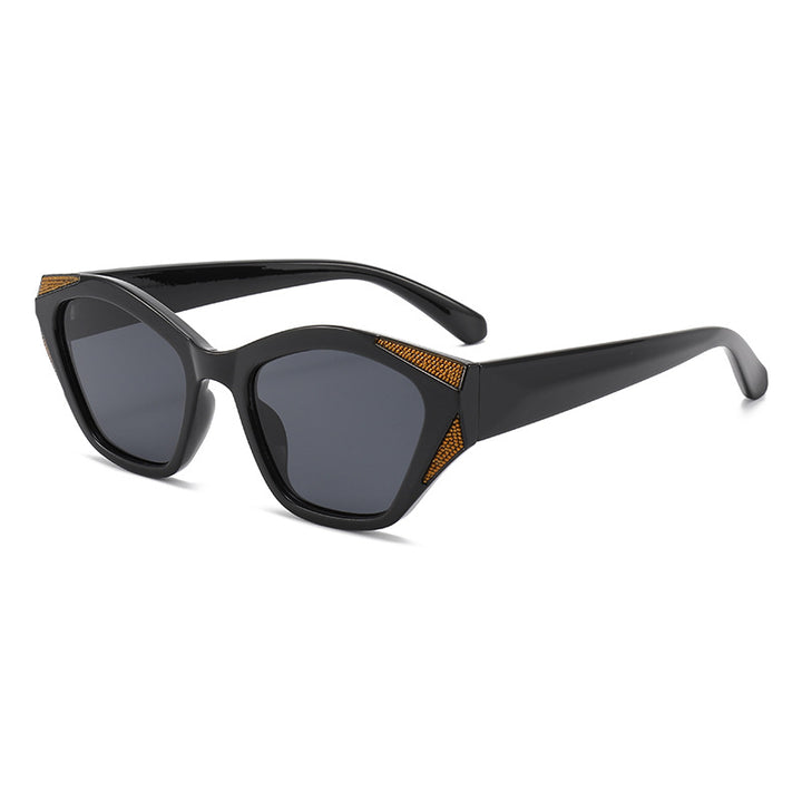 Women's fashionable oversized sunglasses with glittering accents Stornfield
