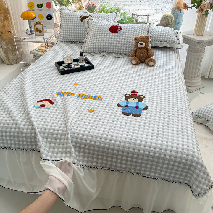 Women's cuddly blanket with playful panda motif and high-quality cotton surface Stornfield