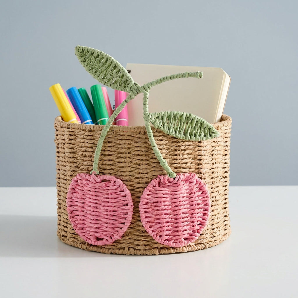 Playful storage basket with fruit design Stornfield