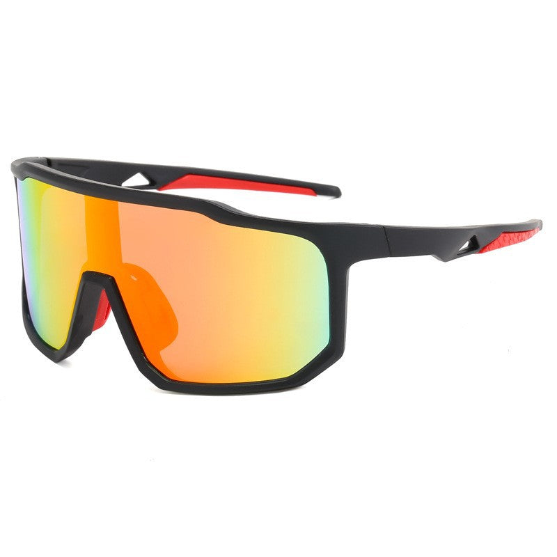 Ladies sporty racing sunglasses with wide field of view and modern mirrored lenses Stornfield
