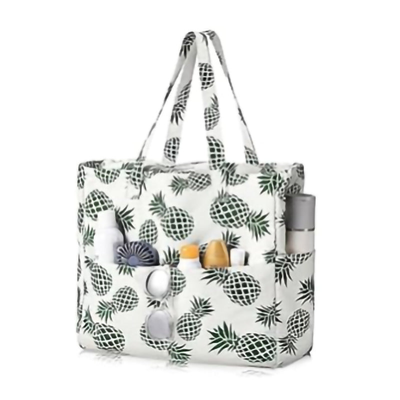 Spacious and Stylish Shopping Bag with Striped Pattern Stornfield