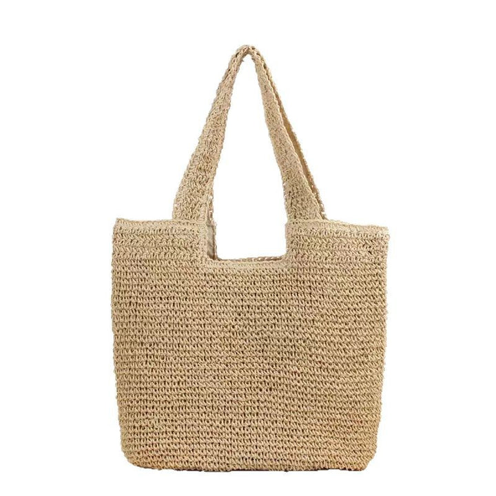 Hand-knotted straw tote bag Stornfield