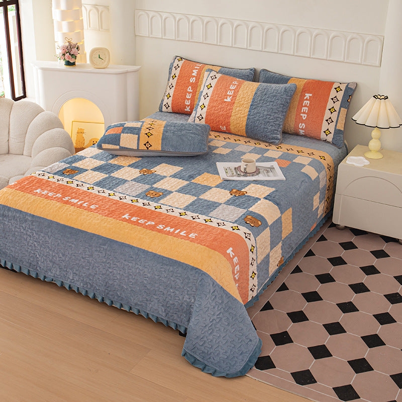 Playful Cartoon-Themed Bedspread Set
