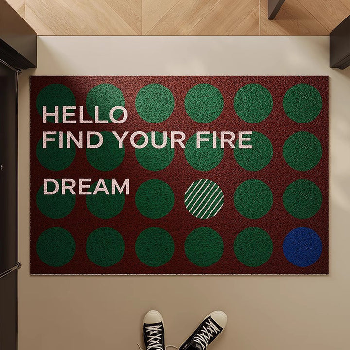 Welcome Message Indoor Doormat Stornfield