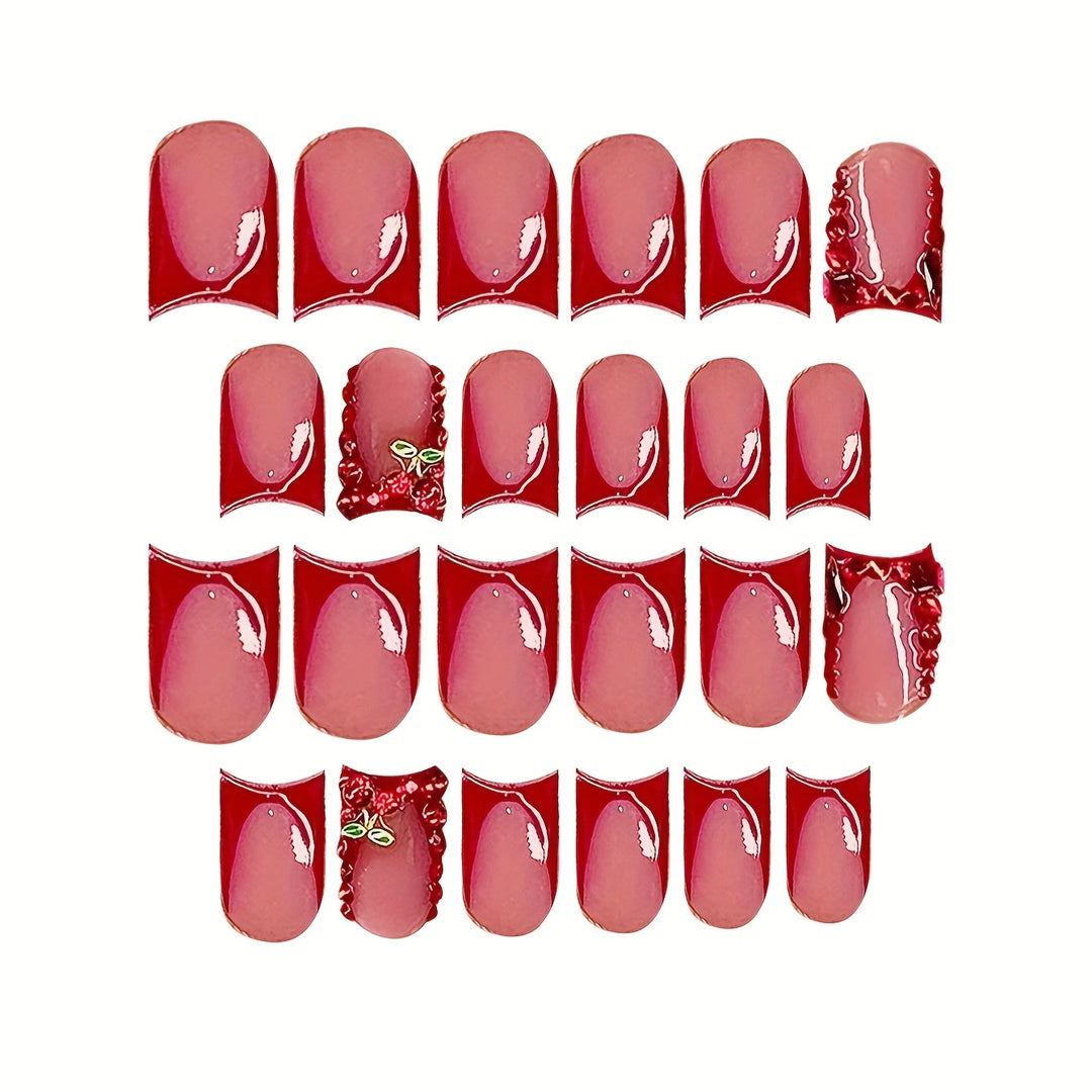 Ornate Floral Press-On Nail Extensions Stornfield