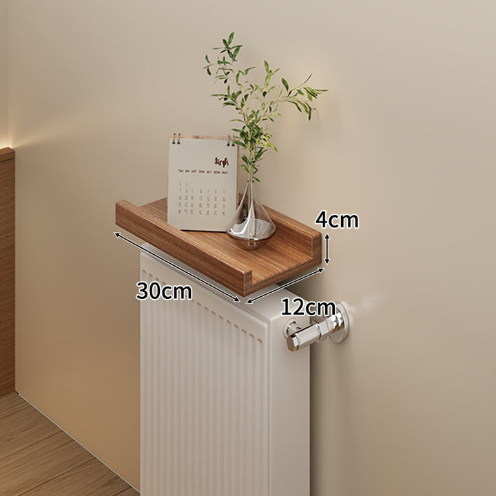 Long Slim Radiator Top Shelf Tray with Raised Edge and Heat‑Resistant Surface