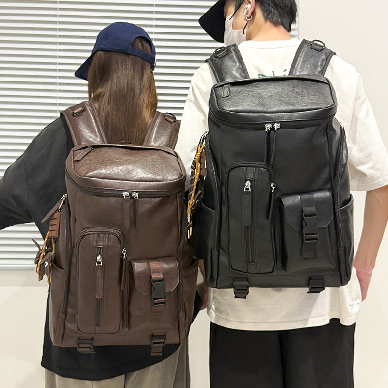 Multi-Functional Leather Backpack Stornfield