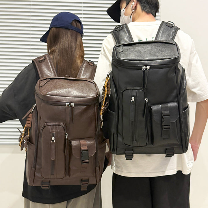Multi-Functional Leather Backpack Stornfield