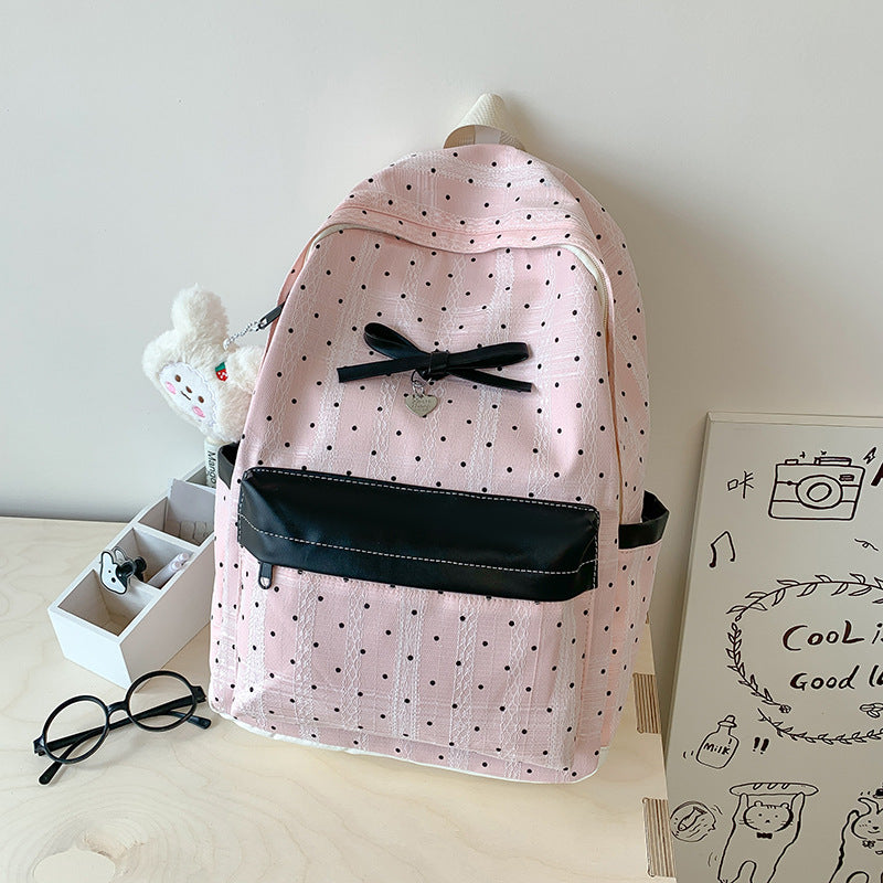 Polka Dot Patterned Mini Backpack Stornfield