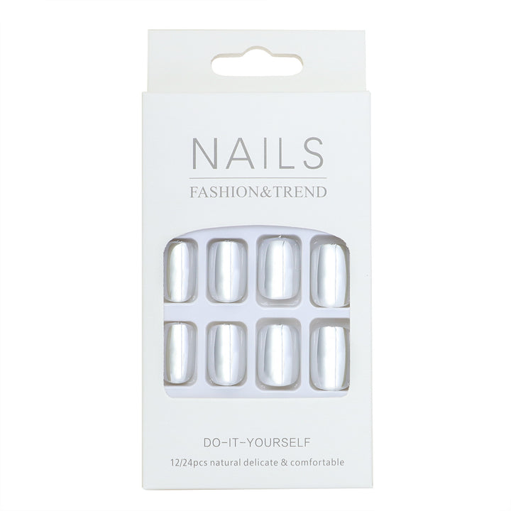 DIY Press-On Nail Set with Elegant Natural Finish Stornfield